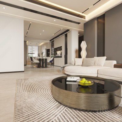 现代客餐厅3D模型下载